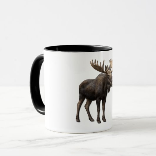 REALISTIC MOOSE DESIGN. SAMER BRASIL マグカップ (正面左)