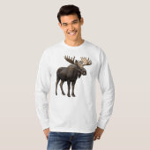 REALISTIC MOOSE DESIGN. SAMER BRASIL Tシャツ (正面フル)