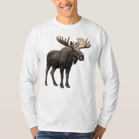 REALISTIC MOOSE DESIGN. SAMER BRASIL Tシャツ (正面)