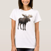 REALISTIC MOOSE DESIGN. SAMER BRASIL Tシャツ (正面)