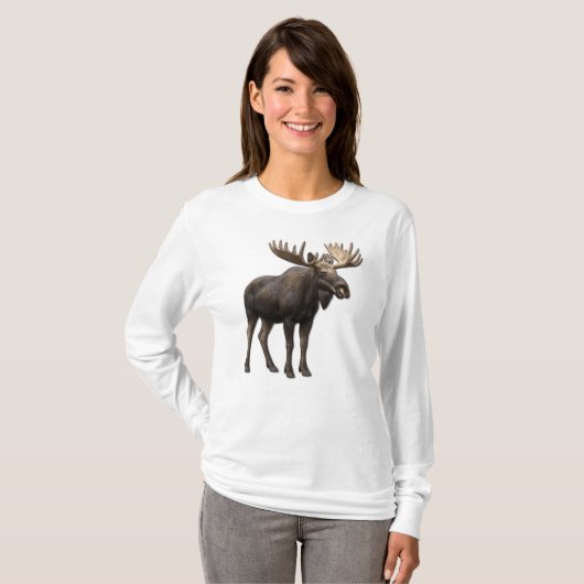 REALISTIC MOOSE DESIGN. SAMER BRASIL Tシャツ (正面フル)