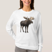 REALISTIC MOOSE DESIGN. SAMER BRASIL Tシャツ (正面)