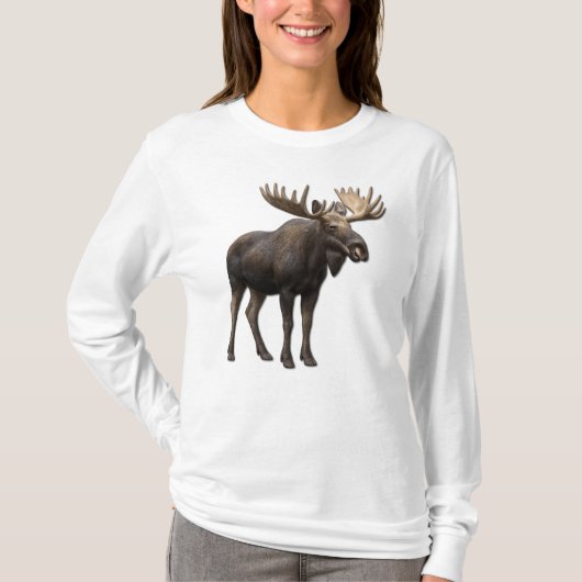 REALISTIC MOOSE DESIGN. SAMER BRASIL Tシャツ (正面)