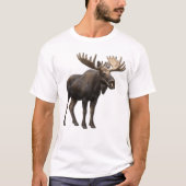 REALISTIC MOOSE DESIGN. SAMER BRASIL Tシャツ (正面)