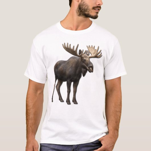 REALISTIC MOOSE DESIGN. SAMER BRASIL Tシャツ (正面)