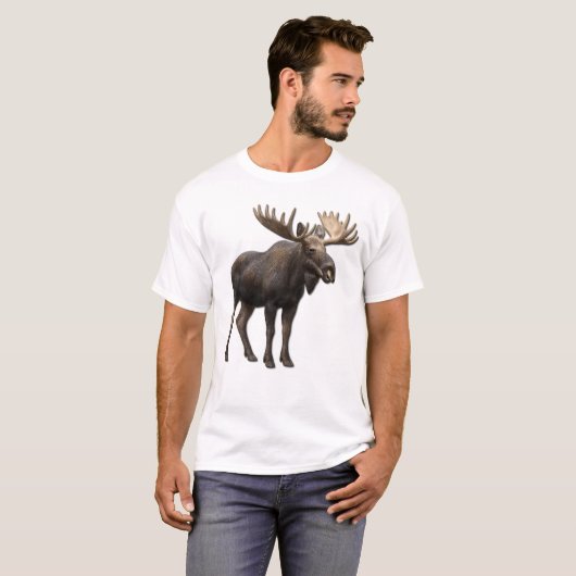 REALISTIC MOOSE DESIGN. SAMER BRASIL Tシャツ (正面フル)