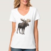 REALISTIC MOOSE DESIGN. SAMER BRASIL Tシャツ (正面)