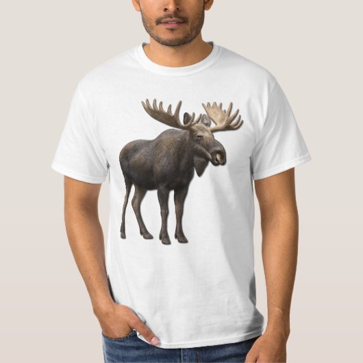 REALISTIC MOOSE DESIGN. SAMER BRASIL Tシャツ (正面)