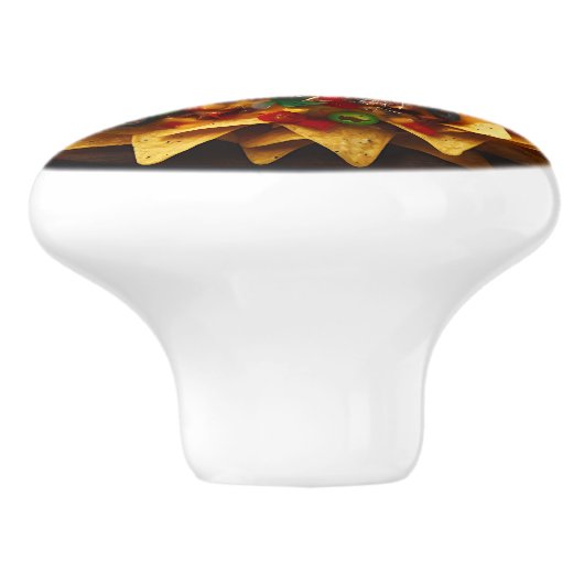 Realistic Plate of Nachos Funny セラミックノブ (側面)