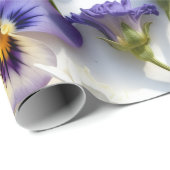 Realistic Pressed Flower Spring Gift Wrap ラッピングペーパー (ロールコーナー)