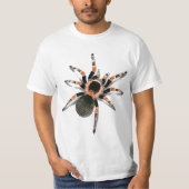 Realistic Red Knee Tarantula Tシャツ (正面)