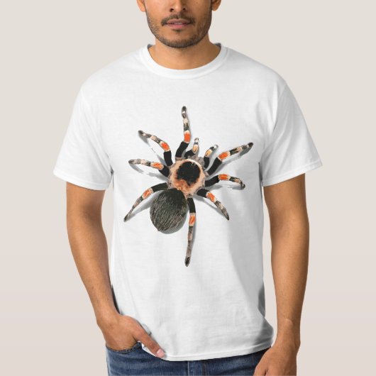 Realistic Red Knee Tarantula  Tシャツ (正面)