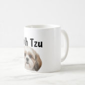 Realistic Shih Tzu Full Wrap 11oz Mug PNG | Custom コーヒーマグカップ (正面右)