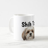 Realistic Shih Tzu Full Wrap 11oz Mug PNG | Custom コーヒーマグカップ (正面左)