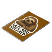 Realistic Sloth Sticker ノートブック (左側)