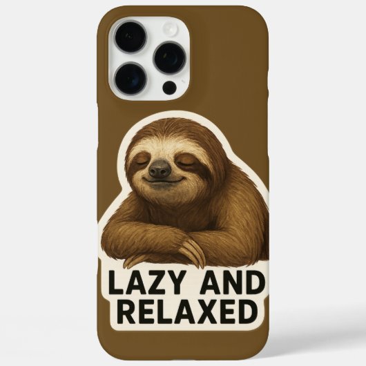 Realistic Sloth Sticker Case-Mate iPhoneケース (裏面)
