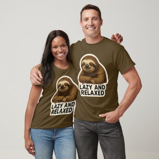 Realistic Sloth Sticker Tシャツ (ユニセックス)