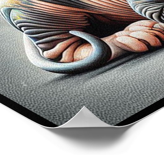 Realistic Sphynx Cat, Sphynx Hairless猫好き ポスター (角)