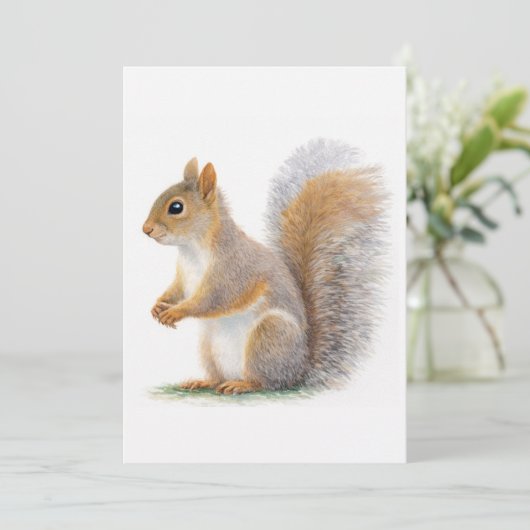 Realistic Squirrel Portrait 招待状 (スタンド正面)