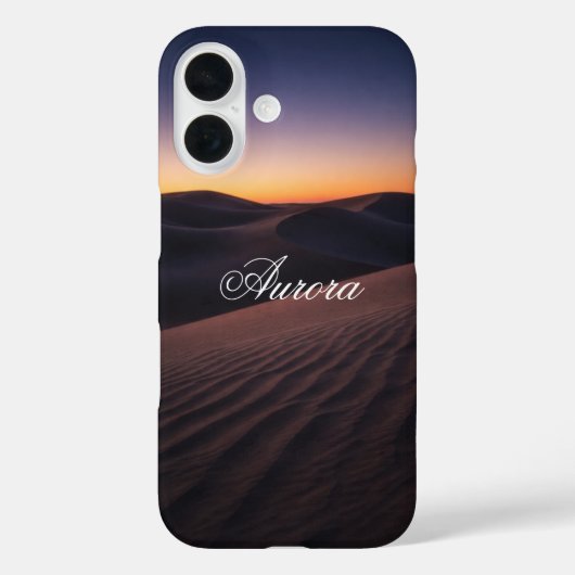 Realistic Twilight Desert Dunes Landscape  Case-Mate iPhoneケース (裏面)