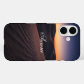 Realistic Twilight Desert Dunes Landscape  Case-Mate iPhoneケース (裏面 (横))