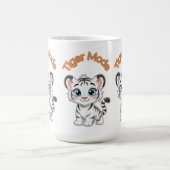 Realistic White Tiger – Photorealistic Wildlife Ar コーヒーマグカップ (中央)