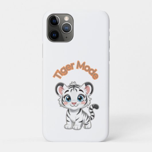 Realistic White Tiger – Photorealistic Wildlife Ar Case-Mate iPhoneケース (裏)