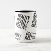 Reality Distortion Typography| モダン・アブストラクト マグカップ (中央)