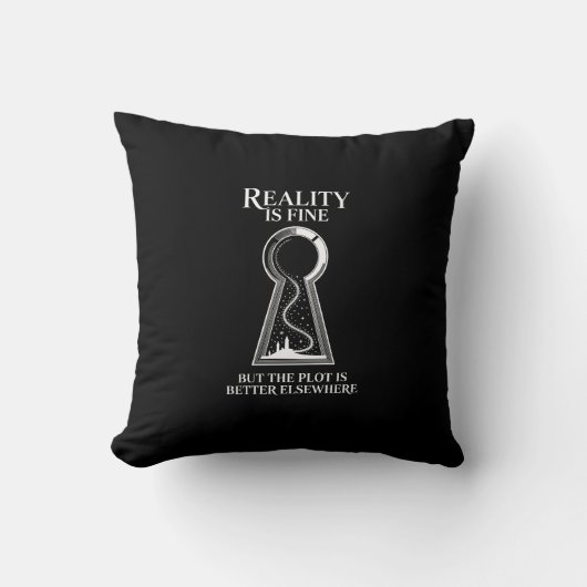 Reality Is Fine プロットは別の場所で エスカピスト クッション (正面)