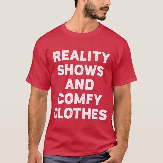 Reality Shows And Comfy friend Tシャツ (正面)
