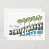 Realityburghからの挨拶 – あなたがここにいることを願う ポストカード (正面/裏面)