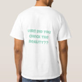 RealityCheck Tシャツ (裏面)
