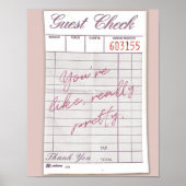 Really かわいらし Guest Check Poster ポスター (正面)