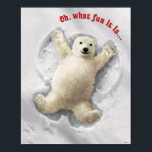Really Big Snow Angel ポスター<br><div class="desc">Oh, what fun! | Avanti, the Global Humor Brand™ has been entertaining the world with its Feel Good Funny greeting cards for over 40 years. Our characters live life to the fullest and celebrate the humor in everyday life.</div>