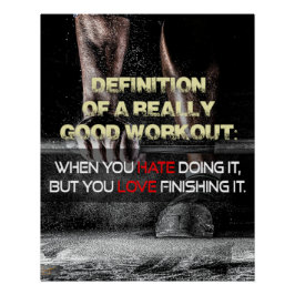 Really Good Workout Motivational Poster ポスター