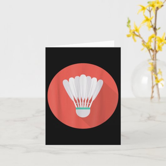 Really Like Badminton Shuttle Birdie 7  カード (黄色い花)