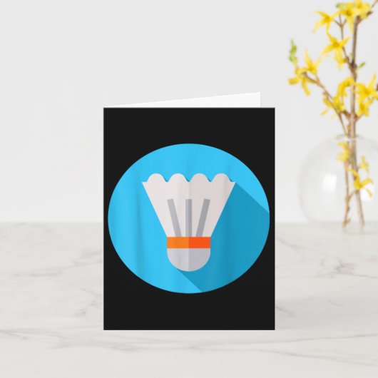 Really Like Badminton Shuttle Birdie 8 カード (黄色い花)