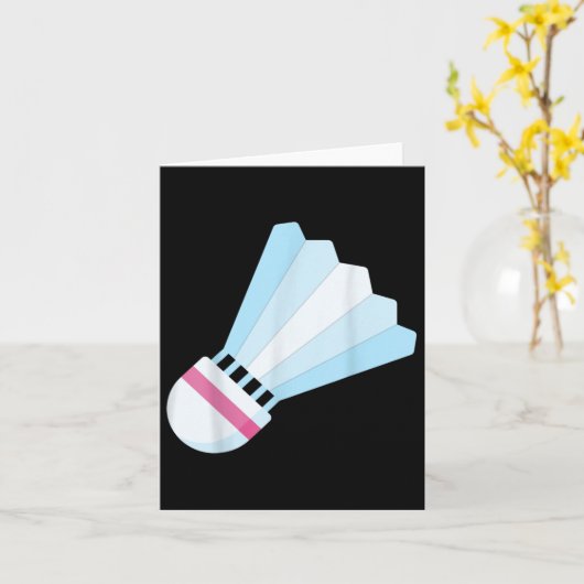 Really Like Badminton Shuttle Birdie 9  カード (黄色い花)