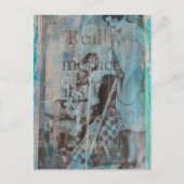 Really Mother a Vacuum Cleaning Collage ポストカード (正面)