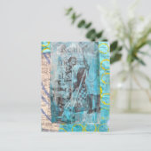 Really Mother a Vacuum Cleaning Collage ポストカード (スタンド正面)