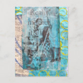 Really Mother a Vacuum Cleaning Collage ポストカード (正面)