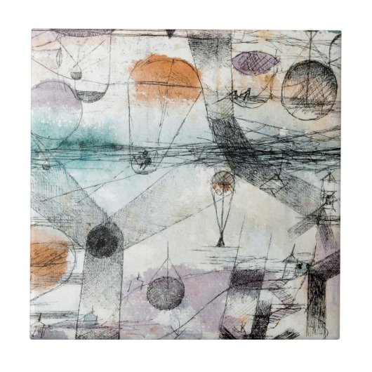 Realm of Air Paul Klee抽象芸術表現者 タイル (正面)
