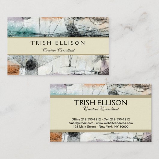 Realm of Air Paul Klee抽象芸術表現者 名刺 (正面/裏面)