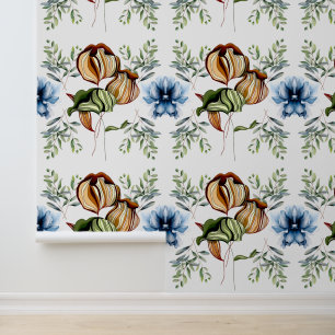 Realm of Foliage Floral Boho Chic Rustic Vintage 壁紙