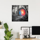 Realm Portal -カラフルファンタジーイラストレーションスタイル ポスター (ホームオフィス)