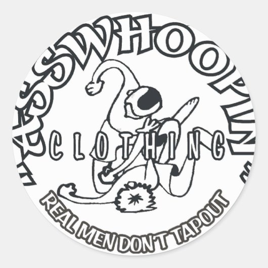 REALMENDONTAPOUT ラウンドシール (正面)