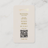 Realtor Broker Mortgage Sand Gold Key Minimal 名刺 (裏面)