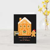Realtor Christmas Funny Realtor Holiday Gingerbrea カード (黄色い花)