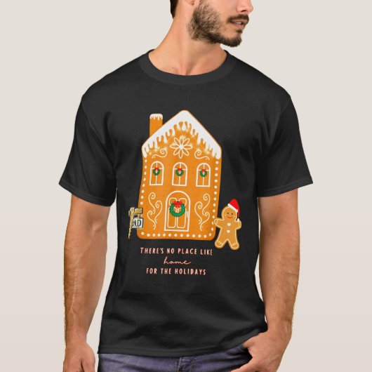 Realtor Christmas Funny Realtor Holiday Gingerbrea Tシャツ (正面)