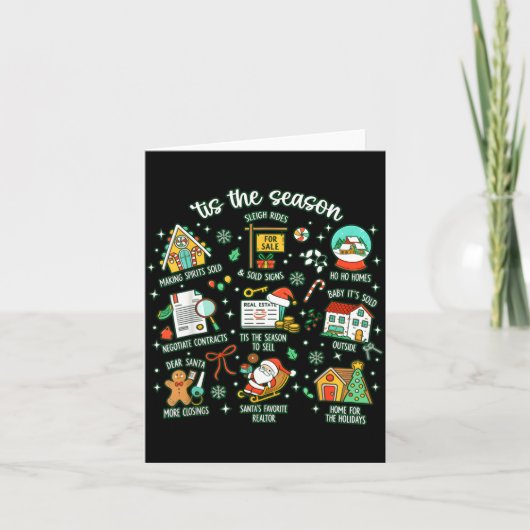 Realtor Christmas Realtor Christmas Real Estate Ch カード (正面)